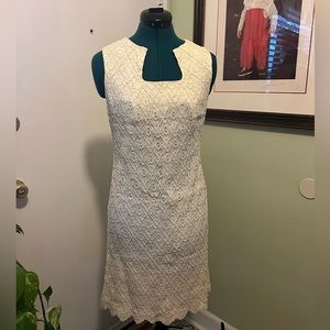 Vintage Lace Sleeveless Dress